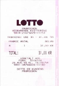 Fjerde gang der var gevinst 